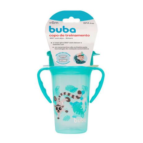 Copo De Treinamento 360 Com Alça Lêmure - Buba Verde Água - 11383 Menor preço em Copo De Treinamento 360 Com Alça Lêmure - Buba Verde Água - 11383