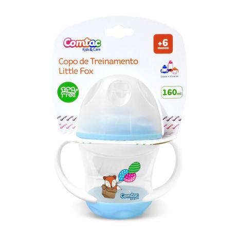Copo de Treinamento Little Fox com sistema anti gotejamento 4070 - Comtac Menor preço em Copo de Treinamento Little Fox com sistema anti gotejamento 4070 - Comtac