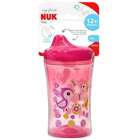 Copo De Treinamento Nuk My First Cup 295ml 12m+ Rosa Menor preço em Copo De Treinamento Nuk My First Cup 295ml 12m+ Rosa