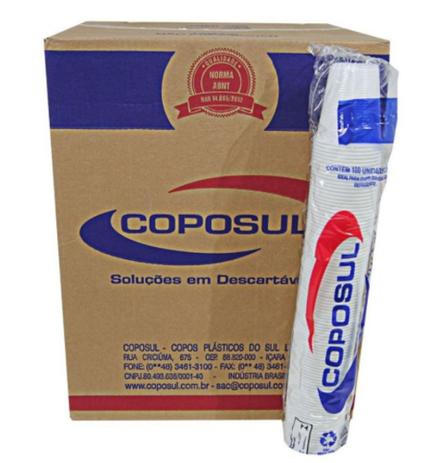 Copo descartável 200ml branco pct c/100 unidades marca coposul Menor preço em Copo descartável 200ml branco pct c/100 unidades marca coposul