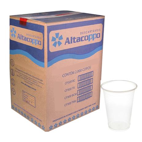 Copo Descartável Água Transparente 300ml Altacoppo Caixa Com 2000 Unidades Menor preço em Copo Descartável Água Transparente 300ml Altacoppo Caixa Com 2000 Unidades