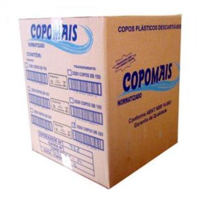Copo Descartável Copomais 180 ml - Cx. c/ 2.500 Unidades Menor preço em Copo Descartável Copomais 180 ml - Cx. c/ 2.500 Unidades
