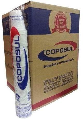 Copo Descartável Coposul 180 ml - Cx. c/ 2.500 Unidades Menor preço em Copo Descartável Coposul 180 ml - Cx. c/ 2.500 Unidades