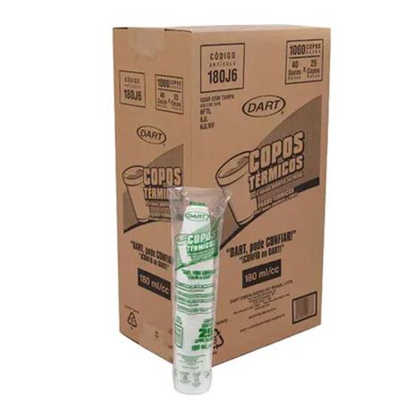 Copo Descartável Térmico de Isopor Dart 180ml Menor preço em Copo Descartável Térmico de Isopor Dart 180ml
