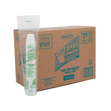 Copo Descartável Térmico de Isopor Dart 70ml Menor preço em Copo Descartável Térmico de Isopor Dart 70ml