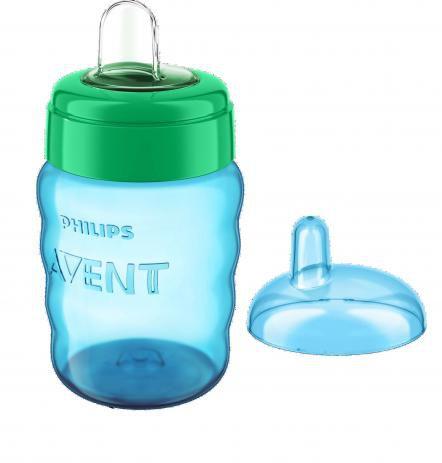 Copo Easy Sip Cup com Bico de Silicone Azul Verde 260ml Philips Avent Menor preço em Copo Easy Sip Cup com Bico de Silicone Azul Verde 260ml Philips Avent