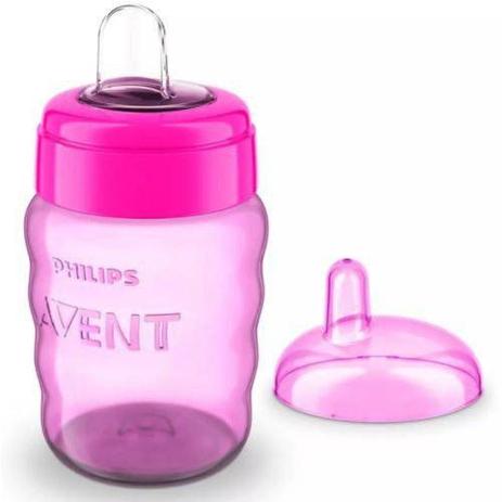 Copo Easy Sip Cup com Bico de Silicone Roxo 260ml Philips Avent Menor preço em Copo Easy Sip Cup com Bico de Silicone Roxo 260ml Philips Avent