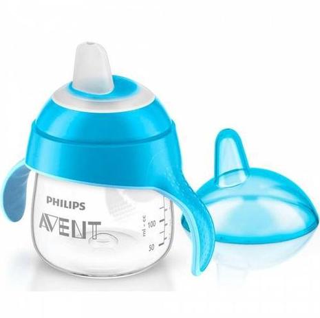 Copo Infantil Pinguim 200 Ml Bico Silicone Avent Bpa Free Azul - Philips Avent Menor preço em Copo Infantil Pinguim 200 Ml Bico Silicone Avent Bpa Free Azul - Philips Avent