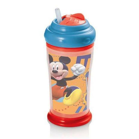 Copo Infantil Térmico Com Canudo Silicone Mickey Multikids Menor preço em Copo Infantil Térmico Com Canudo Silicone Mickey Multikids