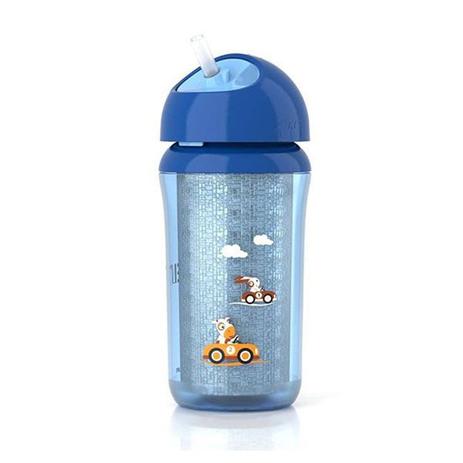 Copo Insulado Térmico c/ Canudo 260ml Azul Philips Avent Menor preço em Copo Insulado Térmico c/ Canudo 260ml Azul Philips Avent