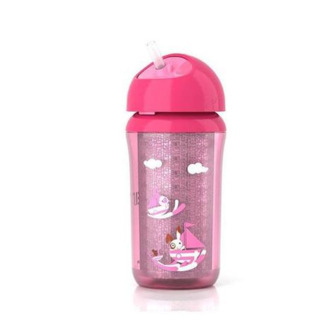 Copo Insulado Térmico c/ Canudo 260ml Rosa Philips Avent Menor preço em Copo Insulado Térmico c/ Canudo 260ml Rosa Philips Avent