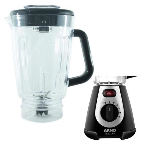 Copo liq. arno clic lav top cristal preto - MEBRASI Menor preço em Copo liq. arno clic lav top cristal preto - MEBRASI