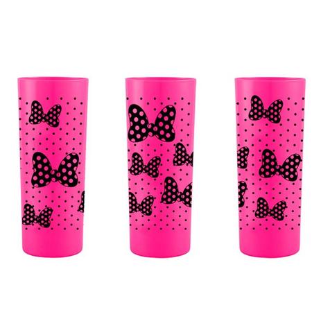 Copo Long Drink 350 ml Laços e Poá Leitoso Neon Bezavel - Festabox Menor preço em Copo Long Drink 350 ml Laços e Poá Leitoso Neon Bezavel - Festabox