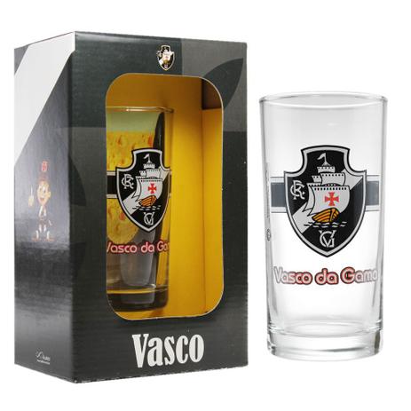 Copo Long Drink do Vasco da Gama 300 ml em Caixa Personalizada - Allmix