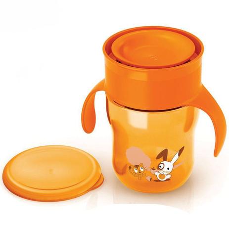 Copo mágico natural laranja 260ml Philips Avent Menor preço em Copo mágico natural laranja 260ml Philips Avent