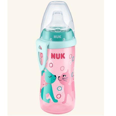 Copo nuk active cup girl 300ml silic Menor preço em Copo nuk active cup girl 300ml silic