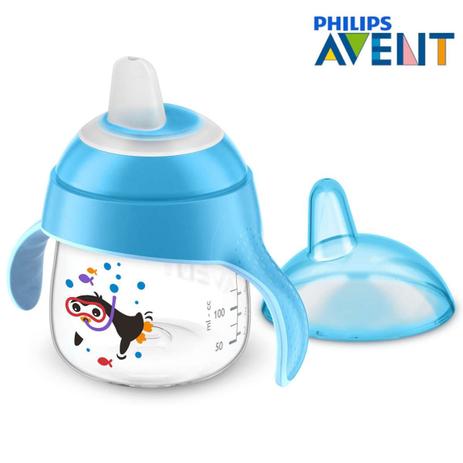 Copo P/ Bebê Pinguim Avent 200ml 6 Meses Original Azul - Philips avent Menor preço em Copo P/ Bebê Pinguim Avent 200ml 6 Meses Original Azul - Philips avent