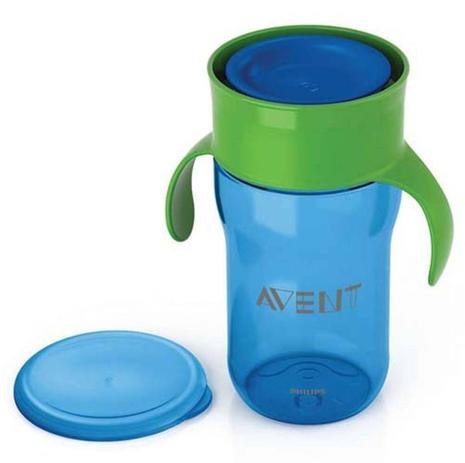 Copo Para Transição Com Tampa Natural 340ml Azul Avent - Philips avent Menor preço em Copo Para Transição Com Tampa Natural 340ml Azul Avent - Philips avent