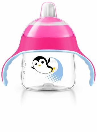 Copo Philips Avent Pinguim 200Ml Rosa Menor preço em Copo Philips Avent Pinguim 200Ml Rosa