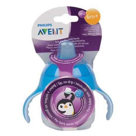 Copo Pinguim 200ml Azul - Avent Menor preço em Copo Pinguim 200ml Azul - Avent