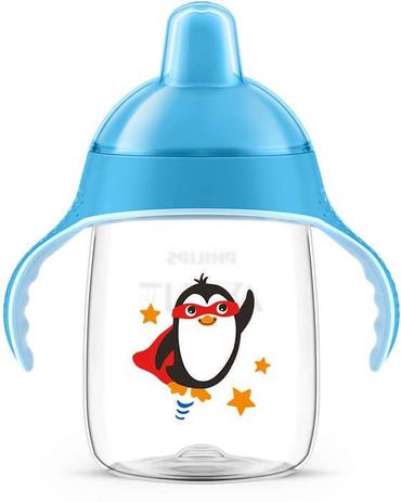 Copo Pinguim Avent Antivazamento 18m+ 340ml Azul - Philips avent Menor preço em Copo Pinguim Avent Antivazamento 18m+ 340ml Azul - Philips avent