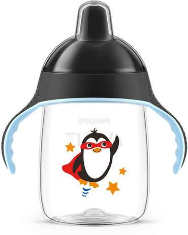 Copo Pinguim Avent Antivazamento 18m+ 340ml Preto - Philips avent Menor preço em Copo Pinguim Avent Antivazamento 18m+ 340ml Preto - Philips avent