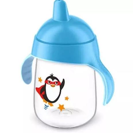Copo Pinguim Azul 340ml Avent Philips Menor preço em Copo Pinguim Azul 340ml Avent Philips