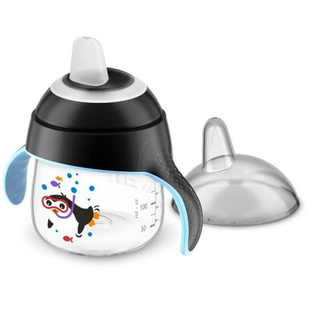 Copo Pinguim Philips Avent 200ml Antivazamento - Preto Menor preço em Copo Pinguim Philips Avent 200ml Antivazamento - Preto