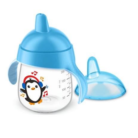 Copo Pinguim Philips Avent 260ml Antivazamento - Azul Menor preço em Copo Pinguim Philips Avent 260ml Antivazamento - Azul