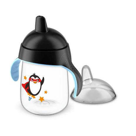 Copo Pinguim Philips Avent 340ml Antivazamento - Preto Menor preço em Copo Pinguim Philips Avent 340ml Antivazamento - Preto