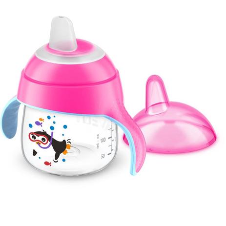 Copo Pinguim Rosa 200ml Avent Philips Menor preço em Copo Pinguim Rosa 200ml Avent Philips