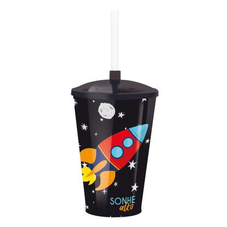 Copo Plástico 500Ml C/Tampa/Canudo Astronauta Dec.Festas - Cromus Menor preço em Copo Plástico 500Ml C/Tampa/Canudo Astronauta Dec.Festas - Cromus