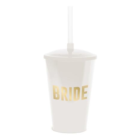 Copo Plástico 500Ml C/Tampa/Canudo Bride Dec. Festas - Cromus Menor preço em Copo Plástico 500Ml C/Tampa/Canudo Bride Dec. Festas - Cromus