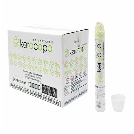 Copo plastico 50ml branco cafe 100un - Kerocopo Menor preço em Copo plastico 50ml branco cafe 100un - Kerocopo