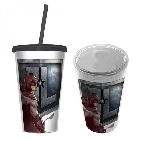 Copo Plástico com Tampa e Canudo WB Batman Body 500ml Batman Urban Branco Menor preço em Copo Plástico com Tampa e Canudo WB Batman Body 500ml Batman Urban Branco