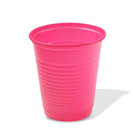 Copo Plástico Descartável Rosa 200ml 50 unidades - Trik trik Menor preço em Copo Plástico Descartável Rosa 200ml 50 unidades - Trik trik