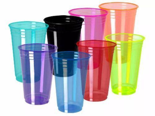 Copo Plástico Liso Balada Preto Neon 300ml C/500 Rioplastic Menor preço em Copo Plástico Liso Balada Preto Neon 300ml C/500 Rioplastic