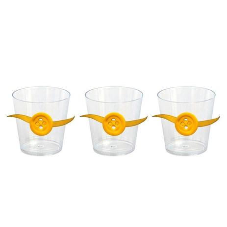 Copo Potinho para Doces Botão Amarelo 10 unidades - Festabox Menor preço em Copo Potinho para Doces Botão Amarelo 10 unidades - Festabox