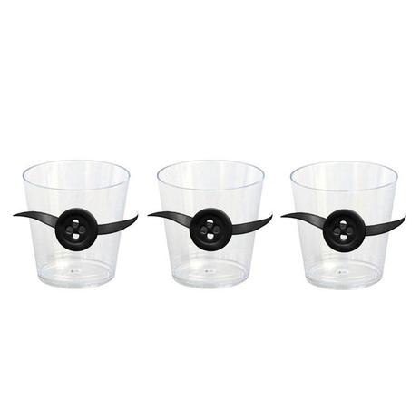 Copo Potinho para Doces Botão Preto 10 unidades - Festabox Menor preço em Copo Potinho para Doces Botão Preto 10 unidades - Festabox