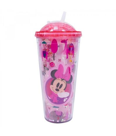 Copo Rosa Minnie Cubos Gelo Artificial 600ml - Disney Menor preço em Copo Rosa Minnie Cubos Gelo Artificial 600ml - Disney