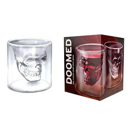 Copo Shot de Vidro Caveira 150 ml - Skull doomed Menor preço em Copo Shot de Vidro Caveira 150 ml - Skull doomed