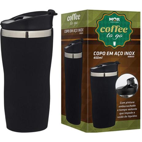 Copo Térmico Aço Inox 450ml MOR Preto é boa?