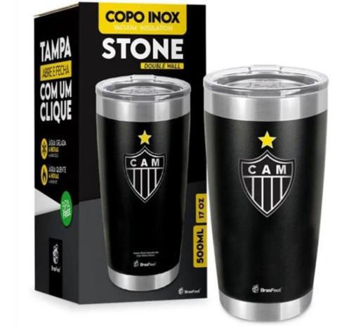Copo Térmico Atlético Mineiro Stone Oficial 500ml Brasfoot Menor preço em Copo Térmico Atlético Mineiro Stone Oficial 500ml Brasfoot