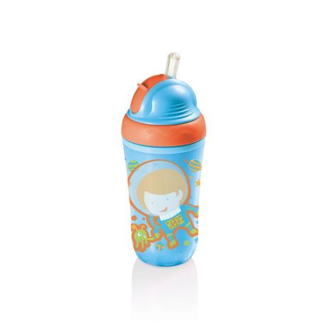 Menor preço em Copo Térmico com Canudo de Silicone Cool Azul 24M+ Multikids Baby
