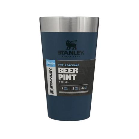 Copo Térmico de Cerveja Chopp Stanley Bebida Geladas Quentes 473ml - Azul -