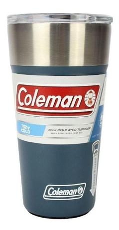 Copo Térmico De Cerveja Coleman 591ml Aço Inox Azul Menor preço em Copo Térmico De Cerveja Coleman 591ml Aço Inox Azul