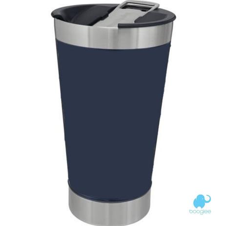 Copo Térmico de Cerveja Com Tampa 473ml AZUL - Booglee Menor preço em Copo Térmico de Cerveja Com Tampa 473ml AZUL - Booglee