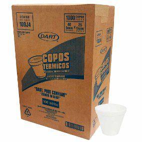 Copo Térmico deIsopor DART 100 ML - Cx. c/ 1.000 Unidades Menor preço em Copo Térmico deIsopor DART 100 ML - Cx. c/ 1.000 Unidades