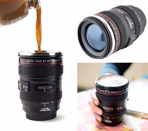 Copo Termico Em Formato De Lente De Camera Fotografica - Pdv Menor preço em Copo Termico Em Formato De Lente De Camera Fotografica - Pdv