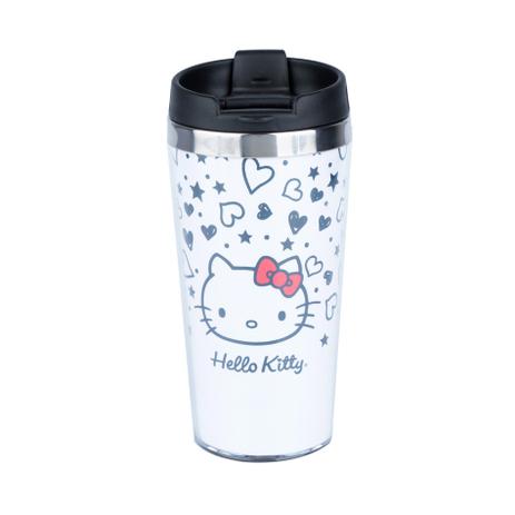 Copo Térmico Hello Kitty Tattoo Branco 500ml Urban Menor preço em Copo Térmico Hello Kitty Tattoo Branco 500ml Urban